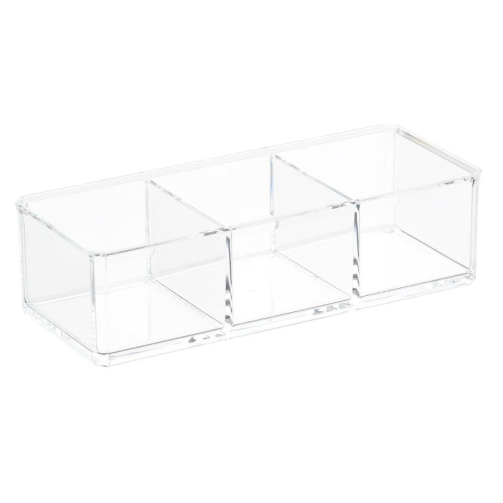 3-Section Acrylic Stacking Bin Makeup/ Bathroom